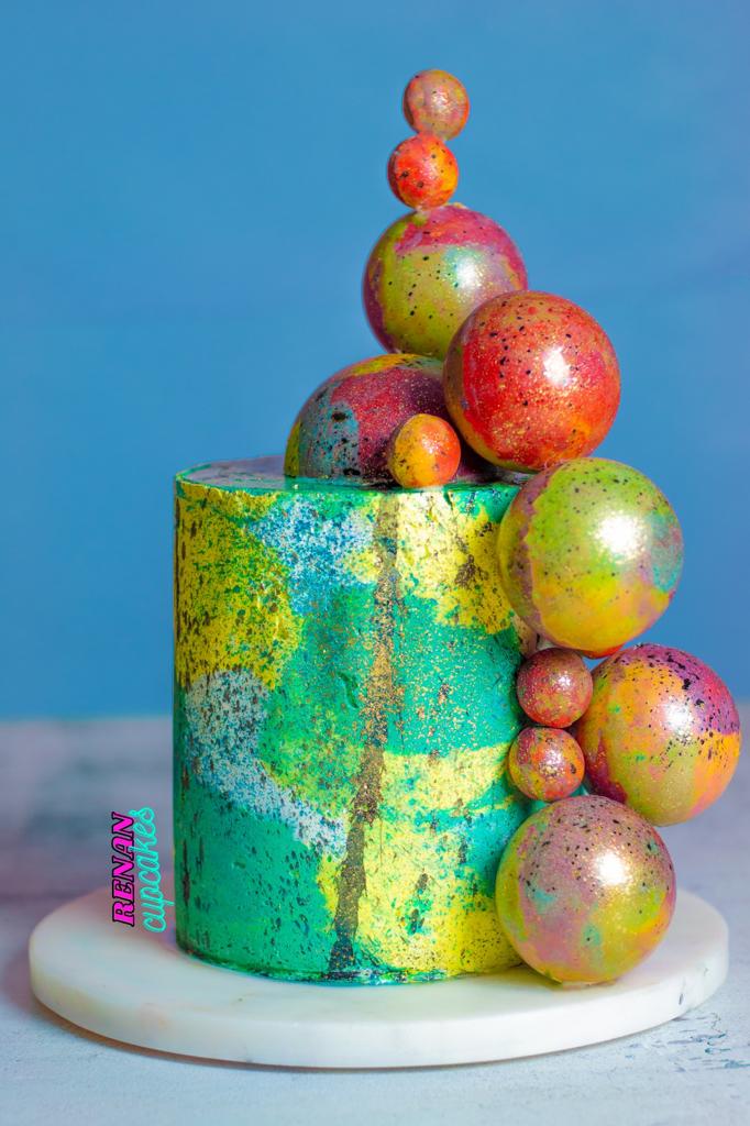 tarta esferas, renan cupcakes, granada